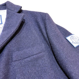 モンクレールガムブルー MONCLER GAMME BLEU GIACCA ブレザーダウンジャケット A23913002100 ネイビー ウール メンズ ダウンジャケット