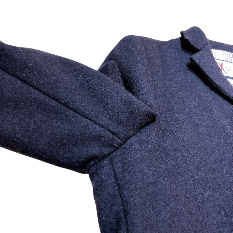 モンクレールガムブルー MONCLER GAMME BLEU GIACCA ブレザーダウンジャケット A23913002100 ネイビー ウール メンズ ダウンジャケット