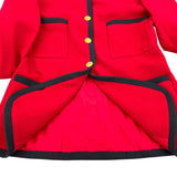 シャネル CHANEL ヴィンテージツイードセットアップ レッド ウール レディース セットアップ