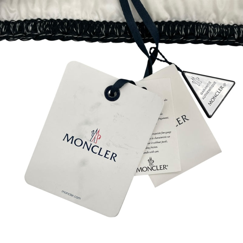モンクレール MONCLER ELIADI ノーカラーツイードダウンジャケット ブラック ウール レディース ダウンジャケット