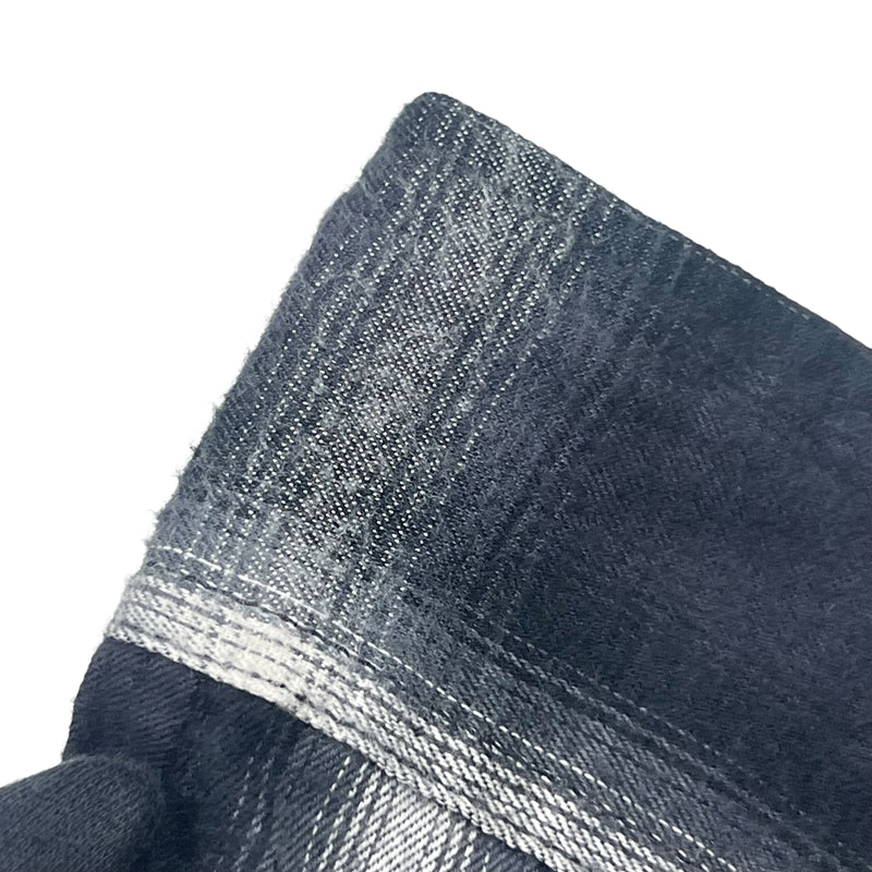 サンローラン SAINT LAURENT オンブレチェックフランネルシャツ 393703 XL グレー×ブラック コットン/リヨセル レディース 長袖シャツ