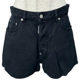 ディースクエアード DSQUARED DSQUARED2 デニムショートパンツ S75MU0435 S30811 ブラック コットン レディース ショートパンツ