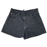 DSQUARED2 デニムショートパンツ S75MU0435 S30811 ブラック デニム レディース ショートパンツ