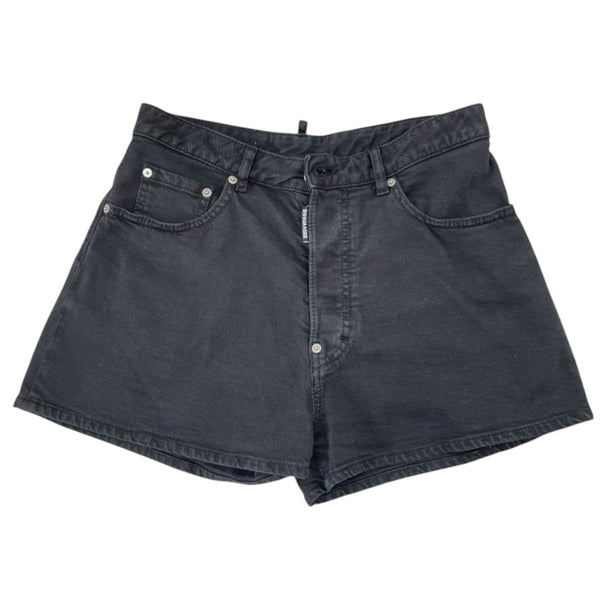 DSQUARED2 デニムショートパンツ S75MU0435 S30811 ブラック デニム レディース ショートパンツ