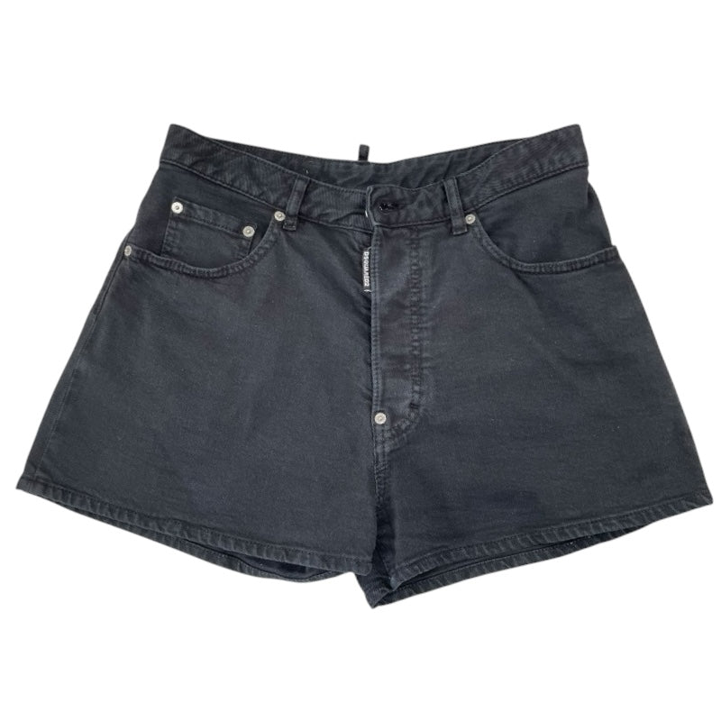 DSQUARED2 デニムショートパンツ S75MU0435 S30811 ブラック デニム レディース ショートパンツ