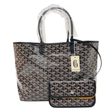 ゴヤール GOYARD サンルイPM ゴヤールディンキャンバス ユニセックス トートバッグ　ブラック