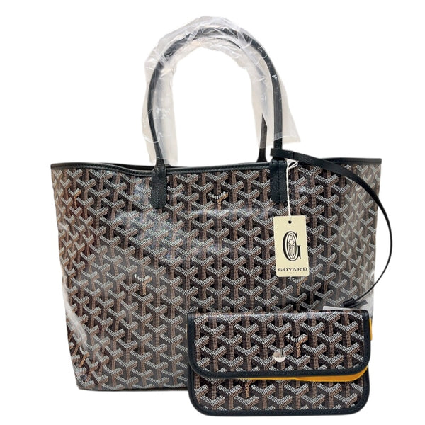 ゴヤール GOYARD サンルイPM ゴヤールディンキャンバス ユニセックス トートバッグ　ブラック