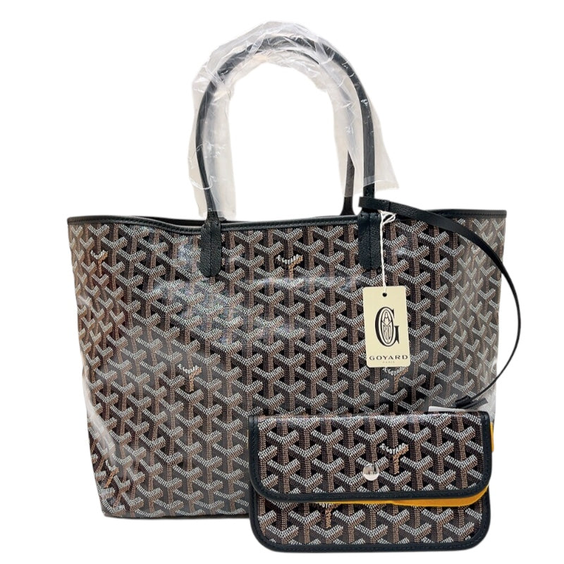 ゴヤール GOYARD サンルイPM ゴヤールディンキャンバス ユニセックス トートバッグ　ブラック
