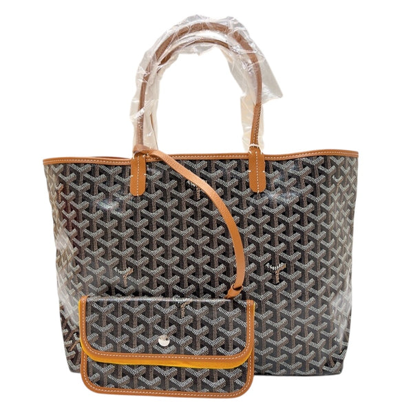 ゴヤール GOYARD サンルイPM ブラック　ナチュラル ゴヤールディンキャンバス ユニセックス トートバッグ