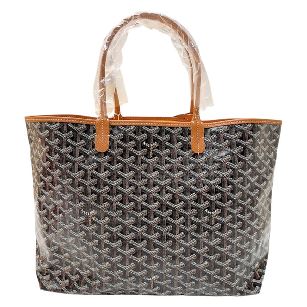 ゴヤール GOYARD サンルイPM ブラック　ナチュラル ゴヤールディンキャンバス ユニセックス トートバッグ