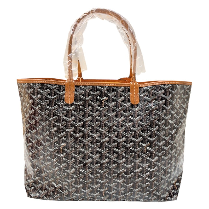 ゴヤール GOYARD サンルイPM ブラック　ナチュラル ゴヤールディンキャンバス ユニセックス トートバッグ