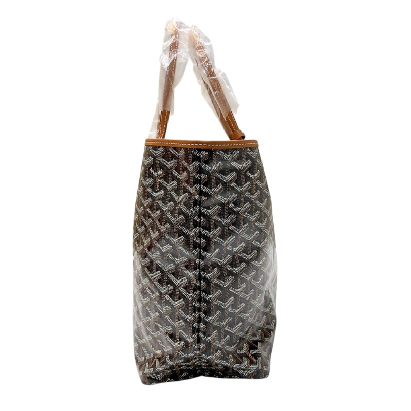 ゴヤール GOYARD サンルイPM ブラック　ナチュラル ゴヤールディンキャンバス ユニセックス トートバッグ
