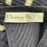 クリスチャン・ディオール Christian Dior マリニエール マリンボーダー ニットトップス 344S02AM233 ネイビー ウール レディース ニット
