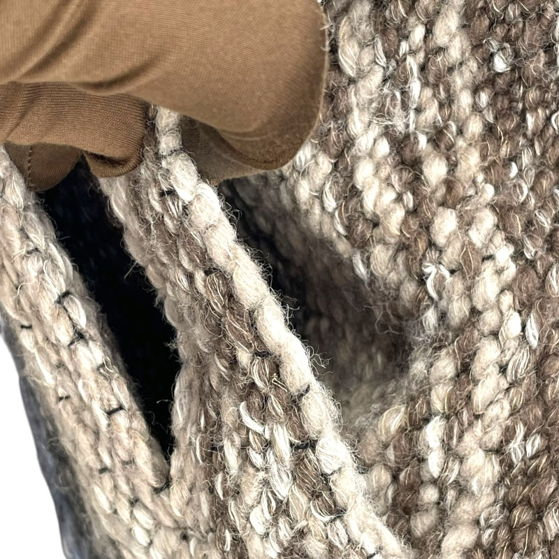 シャネル CHANEL グリポアボタン ニットツイード コート P44309 ブルー ウール レディース その他アウター