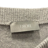 クリスチャン・ディオール Christian Dior パールCDロゴカシミヤニットセーター 343M640AT721 グレー カシミヤ メンズ セーター