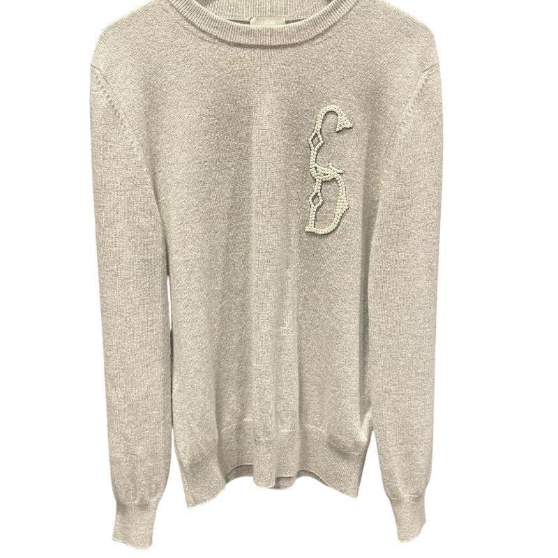 クリスチャン・ディオール Christian Dior パールCDロゴカシミヤニットセーター 343M640AT721 グレー カシミヤ メンズ セーター