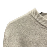 クリスチャン・ディオール Christian Dior パールCDロゴカシミヤニットセーター 343M640AT721 グレー カシミヤ メンズ セーター