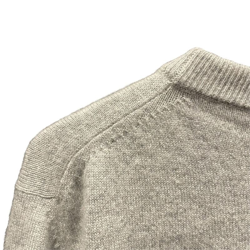 クリスチャン・ディオール Christian Dior パールCDロゴカシミヤニットセーター 343M640AT721 グレー カシミヤ メンズ セーター
