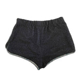 シャネル CHANEL ラインストーン装飾ツイードショートパンツ P76329 ブラック コットン レディース ショートパンツ
