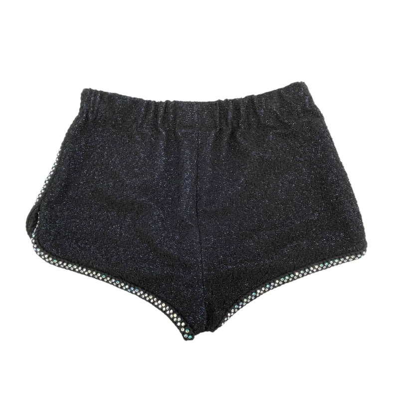 シャネル CHANEL ラインストーン装飾ツイードショートパンツ P76329 ブラック コットン レディース ショートパンツ