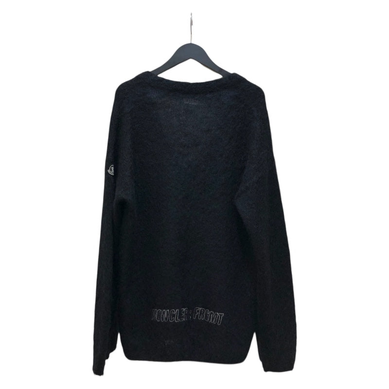 モンクレール MONCLER ×FRAGMENT モヘアニットカーディガン ブラック モヘア メンズ カーディガン