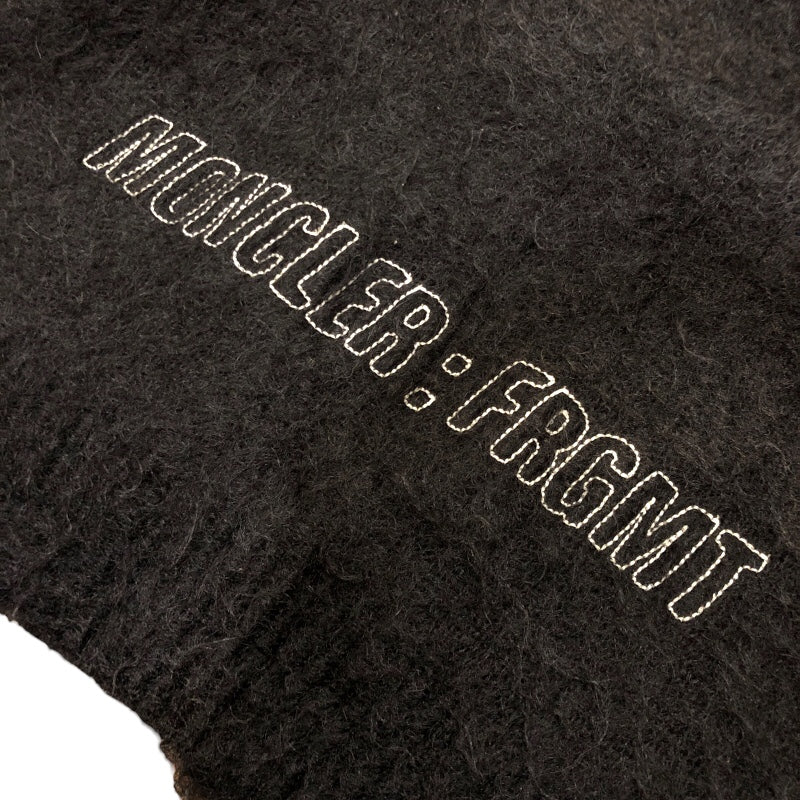 モンクレール MONCLER ×FRAGMENT モヘアニットカーディガン ブラック モヘア メンズ カーディガン