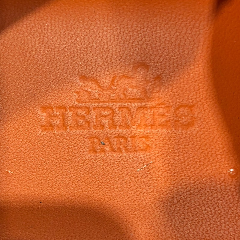 エルメス HERMES デュエル ローカットスニーカー ブルー レザー/キャンパス メンズ スニーカー