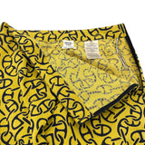 エルメス HERMES 総柄ジャガードワイドパンツ 4E3424DH イエロー コットン レディース その他ボトムス