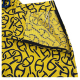 エルメス HERMES 総柄ジャガードワイドパンツ 4E3424DH イエロー コットン レディース その他ボトムス