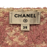 シャネル CHANEL ラメツイードノーカラージャケット P75029 コットン コットン58％　ポリアミド33％　カシミア5％　金属化繊維3％　エラスタン1％ レディース ノーカラージャケット