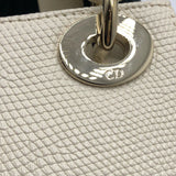 クリスチャン・ディオール Christian Dior レディディオールミニ クリーム×GO金具 パイソン レディース ハンドバッグ