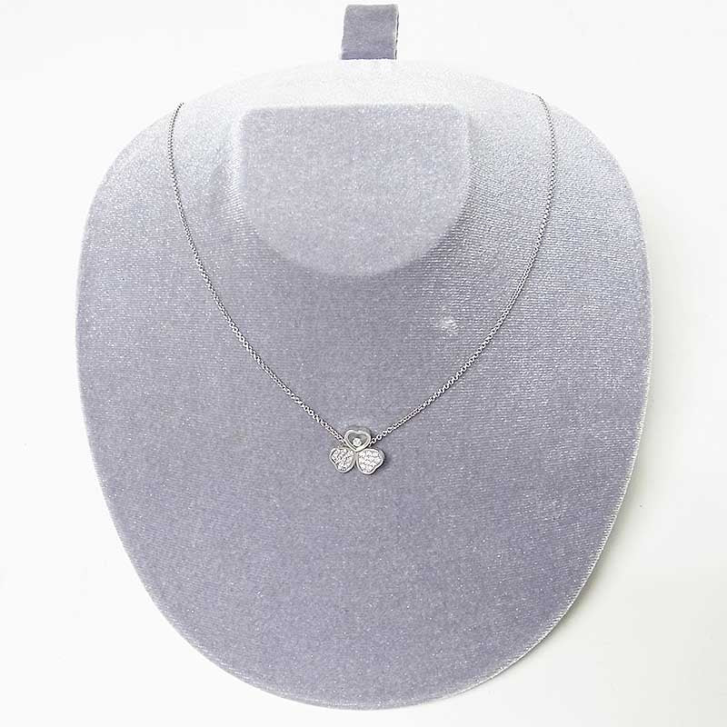 ショパール Chopard ハッピーハート ウィング ダイヤモンド ペンダント ネックレス K18WG ジュエリー