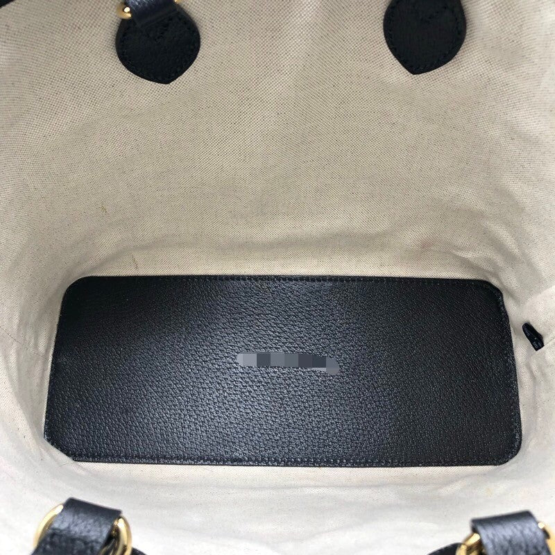 グッチ GUCCI ダブルG　ミニトートバッグ 745043 ブラック/GD金具 レザー レディース トートバッグ