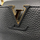 ルイ・ヴィトン LOUIS VUITTON カプシーヌMINI M56071 ブラック/GD金具 トリヨン レディース ハンドバッグ