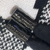 ルイ・ヴィトン LOUIS VUITTON パリコラージュジャガードニットパーカー HON82W ブラック  コットン メンズ ニット