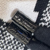 ルイ・ヴィトン LOUIS VUITTON パリコラージュジャガードニットパーカー HON82W ブラック  コットン メンズ ニット