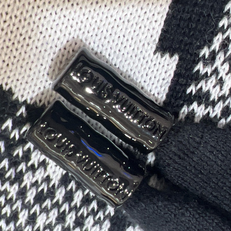 ルイ・ヴィトン LOUIS VUITTON パリコラージュジャガードニットパーカー HON82W ブラック  コットン メンズ ニット
