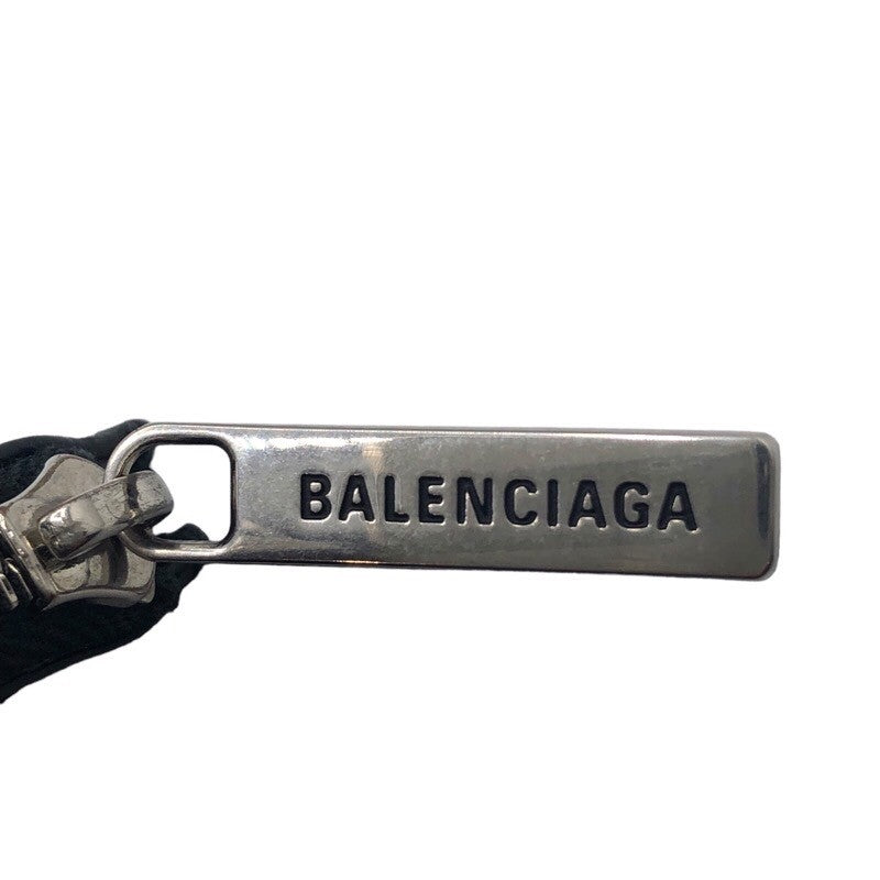 バレンシアガ BALENCIAGA フラグメントケース 717784 ブラック×SV金具 レザー メンズ カードケース