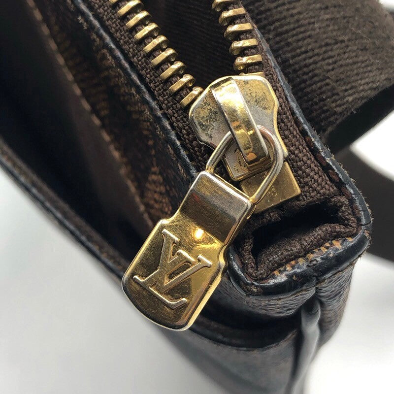 ルイ・ヴィトン LOUIS VUITTON ポシェット・プラット N41100 ブラウン×GD金具 キャンバス レディース ショルダーバッグ |  中古ブランドリユースショップ OKURA(おお蔵)