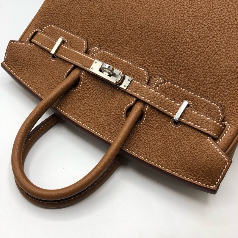 エルメス HERMES バーキン25 W刻 ゴールド×SV金具 トゴ レディース ハンドバッグ