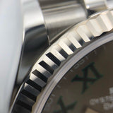 ロレックス ROLEX デイトジャスト36 スレート 126234 グリーンローマ ホワイトゴールド/ステンレススチール(WG/SS) 自動巻き レディース 腕時計