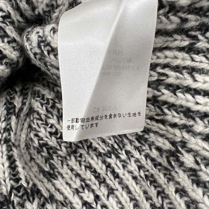 ルイ・ヴィトン LOUIS VUITTON ベルト付フェルトウール ニットワンピース グレー M ウール100％ レディース ワンピース