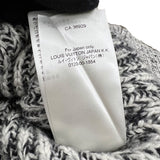 ルイ・ヴィトン LOUIS VUITTON ベルト付フェルトウール ニットワンピース グレー M ウール100％ レディース ワンピース