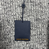 ルイ・ヴィトン LOUIS VUITTON ベルト付フェルトウール ニットワンピース グレー M ウール100％ レディース ワンピース