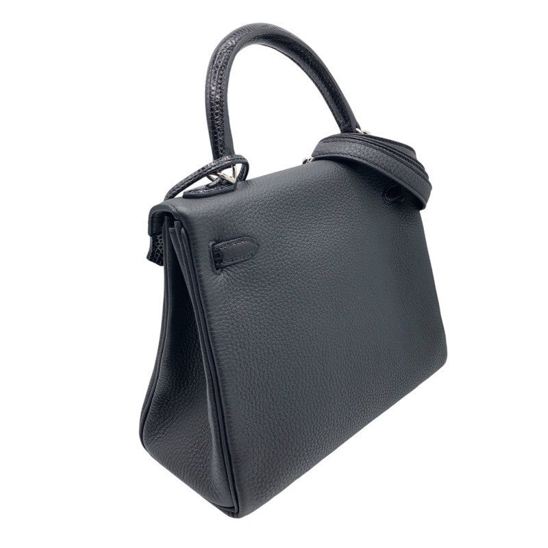 エルメスダークグレー ショルダーバッグ HERMES - エルメス ショルダーバッグ スティーブ ブザス Steve