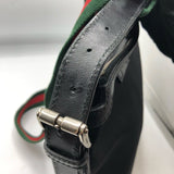 グッチ GUCCI シェリーラインメッセンジャーバッグ 353407 ブラック ナイロン メンズ ショルダーバッグ