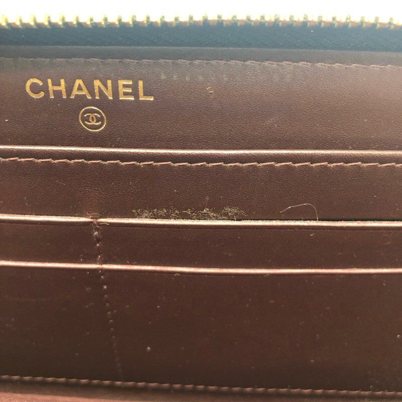 シャネル CHANEL マトラッセロングジップウォレット A50097 キャビアスキン／GD レディース 長財布