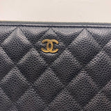 シャネル CHANEL マトラッセロングジップウォレット A50097 キャビアスキン／GD レディース 長財布