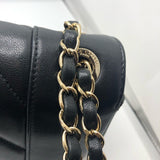 シャネル CHANEL Vステッチラージブラックバッグ 24726323 ブラック　ゴールド金具 カーフ レディース ショルダーバッグ