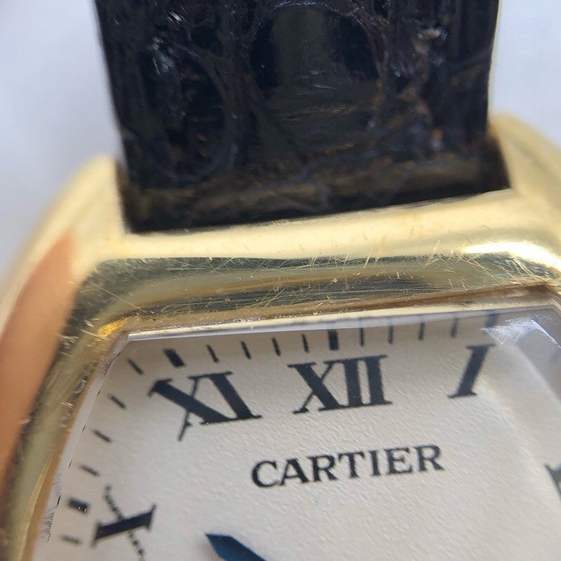 カルティエ Cartier トーチュ K18/レザーベルト レディース 腕時計